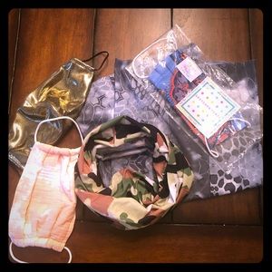 Set of 5 Fashion Face Masks Coverings